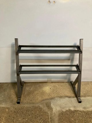 Rack Mancuernero de 2 Alturas para Pesas Exagonale