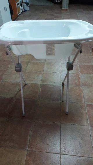 Bañera bebé portátil con soporte