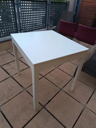 Mesa comedor extensible blanca