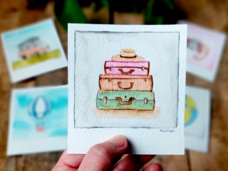 Ilustración Maletas de viaje