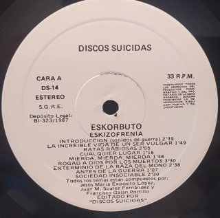 Vinilo LP -Eskorbuto eskizofrénia (Reedición) 1987