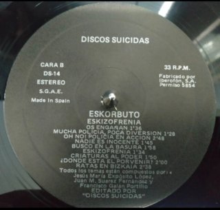 Vinilo LP -Eskorbuto eskizofrénia (Reedición) 1987