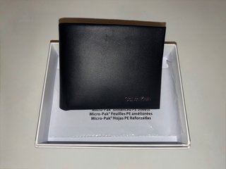 Cartera Calvin Klein Cuero Negro Nueva