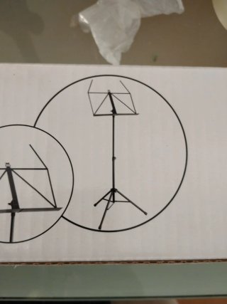 Atril plegable para música