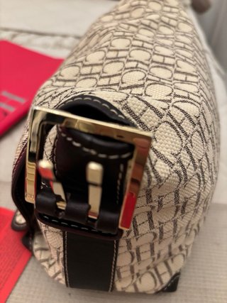 Bolso CH Carolina Herrera Beige y Marrón.Caracas