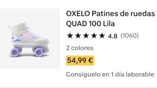 Patines 4 ruedas Oxelo Talla 29