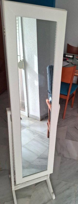 Mueble Espejo Joyero Blanco