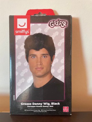 Peluca Grease Danny Smiffys Negra Talla Única