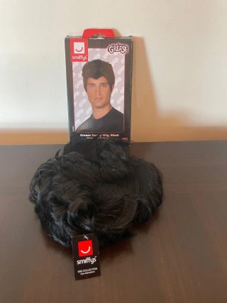 Peluca Grease Danny Smiffys Negra Talla Única