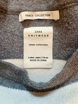 Vestido Zara rayas Knitwear