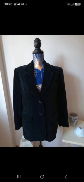 Chaqueta Terciopelo Negra