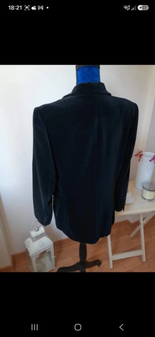 Chaqueta Terciopelo Negra