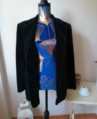 Chaqueta Terciopelo Negra