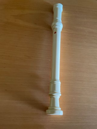 Flauta dulce blanca