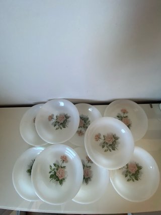 Platos hondos Arcopal rosas