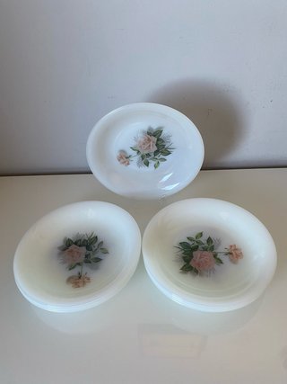Platos hondos Arcopal rosas