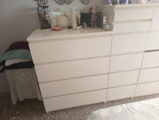Armario, 4 cómodas y cabezal