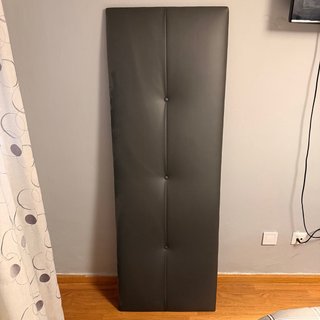 Cabecero 135 cm polipiel gris