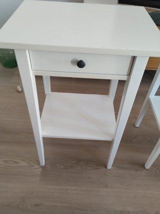 2 Mesitas de Noche Ikea Blancas