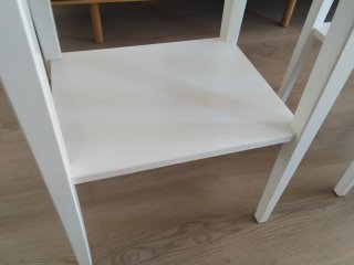 2 Mesitas de Noche Ikea Blancas