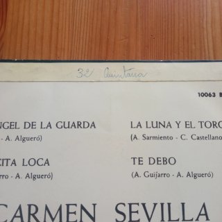Disco Vinilo Carmen Sevilla - Pergola