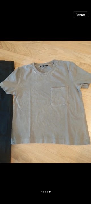 Lote Ropa Zara: Pantalón Camuflaje y Camiseta Gris