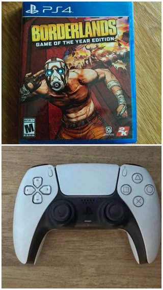 Mando PS5 DualSense + Borderlands GOTY PS4