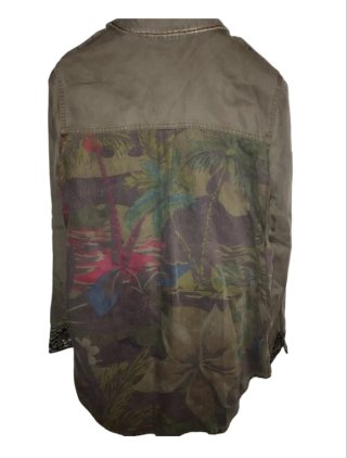 Desigual Chaqueta militar verde