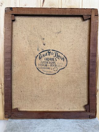Cuadro antiguo escuela catalana