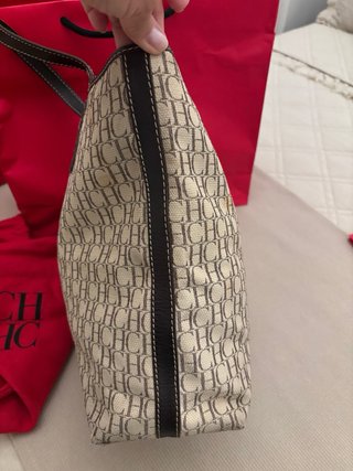 Bolso Tote Carolina Herrera CH Beige
