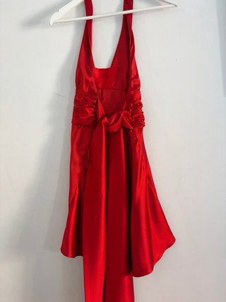 Vestido Zara Raso Rojo
