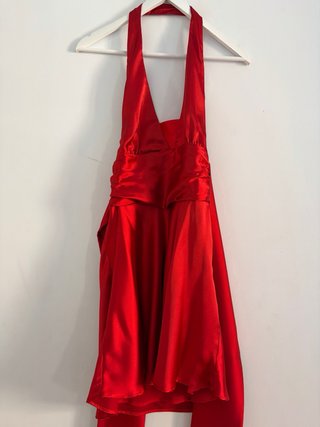 Vestido Zara Raso Rojo