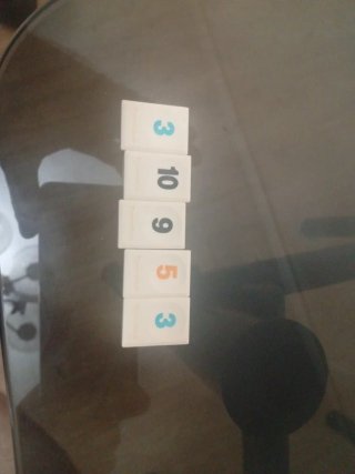 5 Fichas Rummikub Travel (3,10,9,5,3)