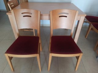 Mesa y 6 sillas de comedor