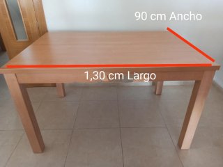 Mesa y 6 sillas de comedor