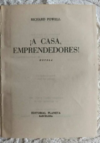 Libro 1ª Edición 1964 "¡A casa, emprendedores!"