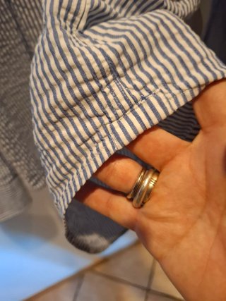 Camicia uomo Boggi cotone righe blu XL