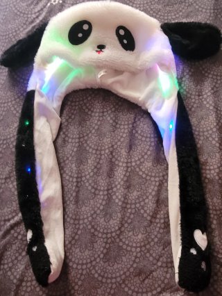 Gorro Panda con Orejas Móviles