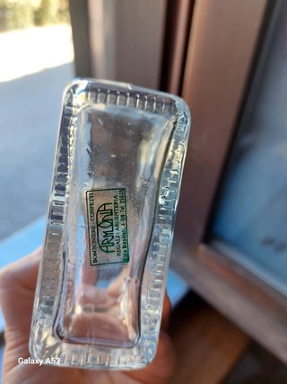 Bottiglia porta essenza in vetro con tappo