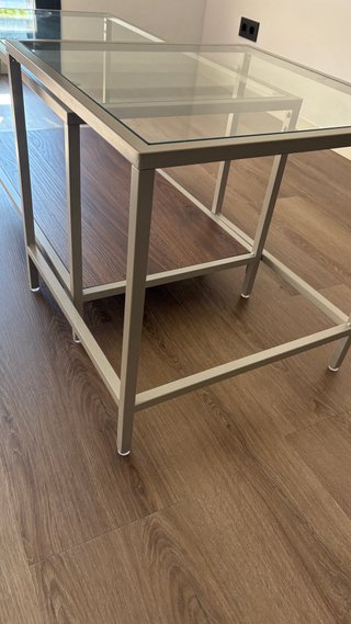 Juego 2 Mesas VITTSJO Ikea Como nuevo