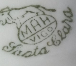 Juego de café/té vintage Porcelana Santa Clara MAH