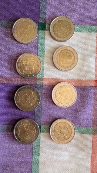 Lote de 163 Monedas de 2 Euros Conmemorativas