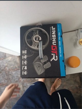 Volante Jinshu GTR para PS4/ps3,Xbox,switch y PC