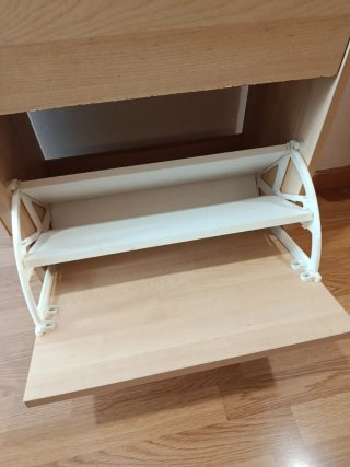 Zapatero 2 estantes madera
