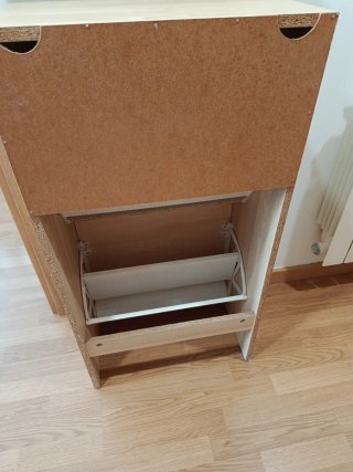 Zapatero 2 estantes madera