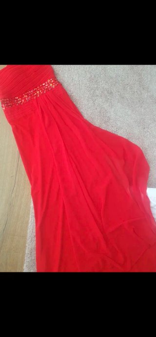 Vestido largo rojo para evento