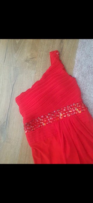 Vestido largo rojo para evento