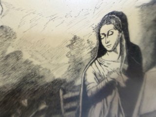 Dibujo religioso años 80