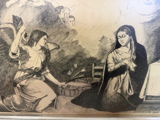 Dibujo religioso años 80
