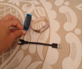Xiaomi Mi Band 2 - Correas Azul y Rosa - Cargador